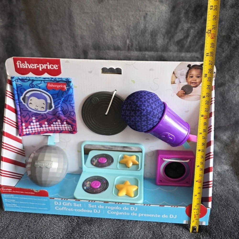 New Fisher-Price Mini Me Moments DJ Set Baby Sensory Learning Toys for Play 6 pc
